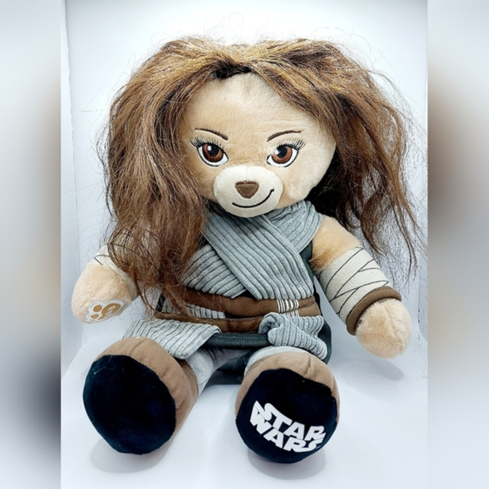 Genuine OOS BABW Build A Bear Rey Skywalker Plush With Hair Star Wars